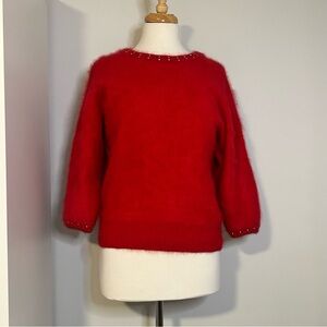 Elegant Red Women's Sweater